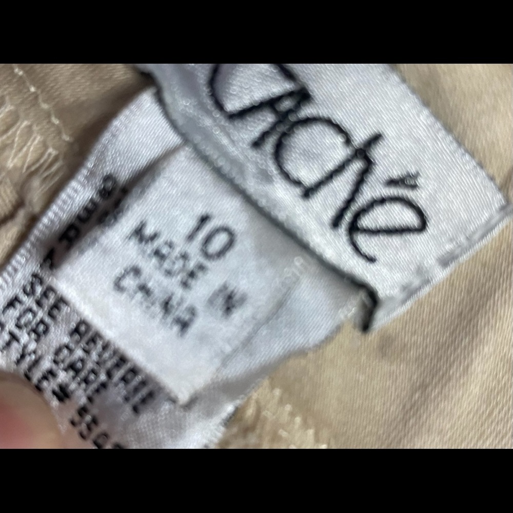 Cache Cream Slacks Flare Size 10 - image 7